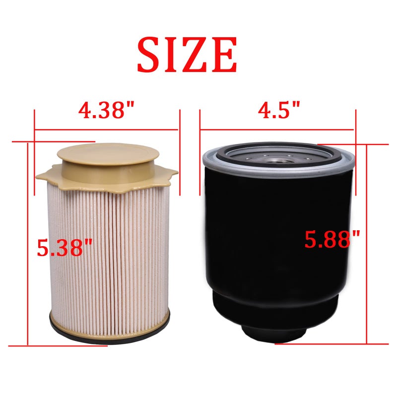 CARMOCAR Fuel Filter Water Separator Set replacement for 2013-2018 Dodge Ram 6.7L Cummins 2500 3500 4500 5500 Turbo Diesel Engines Replaces 68197867AA 68157291AA - Image 2
